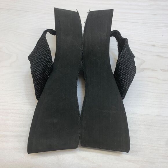 Rocket Dog Womens Crush Webbing Slip On Wedge Platform Sandals Size 9 Black - Picture 3 of 10